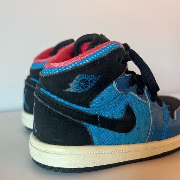 Nike Air Jordan 1 Phat Toddlers Shoes Basketball Blue Black Kids Size 6C Sneaker - Picture 3 of 9